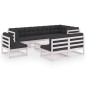 9-tlg. Garten-Lounge-Set mit Kissen Kiefer Massivholz 9-tlg. Garten-Lounge-Set mit Kissen Kiefer Massivholz