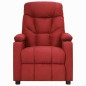 vidaXL Massagesessel mit Aufstehhilfe Weinrot Stoff vidaXL Massagesessel mit Aufstehhilfe Weinrot Stoff