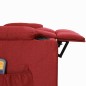 vidaXL Massagesessel mit Aufstehhilfe Weinrot Stoff vidaXL Massagesessel mit Aufstehhilfe Weinrot Stoff