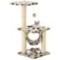 vidaXL Katzen-Kratzbaum Sisal 65 cm Beige Pfoten-Aufdruck vidaXL Katzen-Kratzbaum Sisal 65 cm Beige Pfoten-Aufdruck