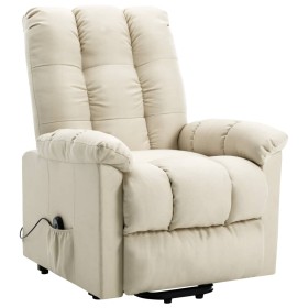 vidaXL Aufstehsessel Creme Stoff