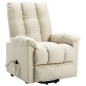 vidaXL Aufstehsessel Creme Stoff vidaXL Aufstehsessel Creme Stoff