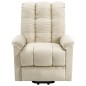 vidaXL Aufstehsessel Creme Stoff vidaXL Aufstehsessel Creme Stoff