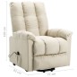 vidaXL Aufstehsessel Creme Stoff vidaXL Aufstehsessel Creme Stoff