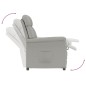 vidaXL Relaxsessel Hellgrau Wildleder-Optik vidaXL Relaxsessel Hellgrau Wildleder-Optik