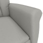 vidaXL Relaxsessel Hellgrau Wildleder-Optik vidaXL Relaxsessel Hellgrau Wildleder-Optik