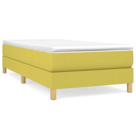 vidaXL Bettgestell ohne Matratze Grün 100x200 cm Stoff