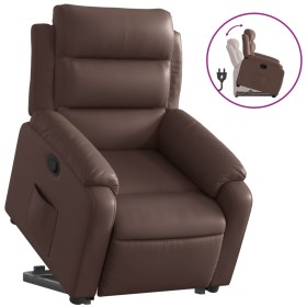 vidaXL Relaxsessel mit Aufstehhilfe Braun Kunstleder