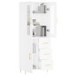 vidaXL Highboard Weiß 69,5x34x180 cm Holzwerkstoff vidaXL Highboard Weiß 69,5x34x180 cm Holzwerkstoff