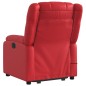 vidaXL Massagesessel mit Aufstehhilfe Elektrisch Rot Kunstleder vidaXL Massagesessel mit Aufstehhilfe Elektrisch Rot Kunstleder