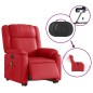 vidaXL Massagesessel mit Aufstehhilfe Elektrisch Rot Kunstleder vidaXL Massagesessel mit Aufstehhilfe Elektrisch Rot Kunstleder