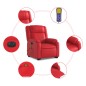 vidaXL Massagesessel mit Aufstehhilfe Elektrisch Rot Kunstleder vidaXL Massagesessel mit Aufstehhilfe Elektrisch Rot Kunstleder