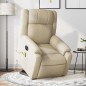 vidaXL Elektrischer Massagesessel mit Aufstehhilfe Creme Stoff vidaXL Elektrischer Massagesessel mit Aufstehhilfe Creme Stoff