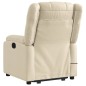 vidaXL Elektrischer Massagesessel mit Aufstehhilfe Creme Stoff vidaXL Elektrischer Massagesessel mit Aufstehhilfe Creme Stoff