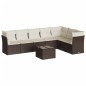 vidaXL 8-tlg. Garten-Sofagarnitur mit Kissen Braun Poly Rattan vidaXL 8-tlg. Garten-Sofagarnitur mit Kissen Braun Poly Rattan