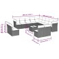 vidaXL 14-tlg. Garten-Sofagarnitur mit Kissen Hellgrau Poly Rattan vidaXL 14-tlg. Garten-Sofagarnitur mit Kissen Hellgrau Poly Rattan