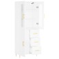 vidaXL Highboard Weiß 69,5x34x180 cm Holzwerkstoff vidaXL Highboard Weiß 69,5x34x180 cm Holzwerkstoff
