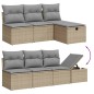 vidaXL 8-tlg. Garten-Sofagarnitur mit Kissen Beige Poly Rattan vidaXL 8-tlg. Garten-Sofagarnitur mit Kissen Beige Poly Rattan