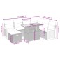 vidaXL 8-tlg. Garten-Sofagarnitur mit Kissen Beige Poly Rattan vidaXL 8-tlg. Garten-Sofagarnitur mit Kissen Beige Poly Rattan