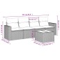 vidaXL 5-tlg. Garten-Sofagarnitur mit Kissen Braun Poly Rattan vidaXL 5-tlg. Garten-Sofagarnitur mit Kissen Braun Poly Rattan
