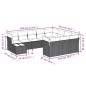 vidaXL 11-tlg. Garten-Sofagarnitur mit Kissen Braun Poly Rattan vidaXL 11-tlg. Garten-Sofagarnitur mit Kissen Braun Poly Rattan