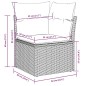 vidaXL 6-tlg. Garten-Sofagarnitur mit Kissen Hellgrau Poly Rattan vidaXL 6-tlg. Garten-Sofagarnitur mit Kissen Hellgrau Poly Rattan