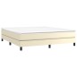 vidaXL Bettgestell Creme 180x200 cm Kunstleder vidaXL Bettgestell Creme 180x200 cm Kunstleder