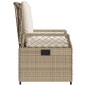 vidaXL Gartensessel 2 Stk. Verstellbar Beige Poly Rattan vidaXL Gartensessel 2 Stk. Verstellbar Beige Poly Rattan