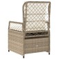 vidaXL Gartensessel 2 Stk. Verstellbar Beige Poly Rattan vidaXL Gartensessel 2 Stk. Verstellbar Beige Poly Rattan