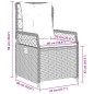 vidaXL Gartensessel 2 Stk. Verstellbar Beige Poly Rattan vidaXL Gartensessel 2 Stk. Verstellbar Beige Poly Rattan