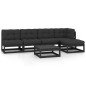 6-tlg. Garten-Lounge-Set mit Kissen Kiefer Massivholz 6-tlg. Garten-Lounge-Set mit Kissen Kiefer Massivholz
