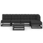 6-tlg. Garten-Lounge-Set mit Kissen Kiefer Massivholz 6-tlg. Garten-Lounge-Set mit Kissen Kiefer Massivholz