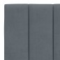 vidaXL Bett mit Matratze Dunkelgrau 140x190 cm Samt vidaXL Bett mit Matratze Dunkelgrau 140x190 cm Samt