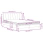 vidaXL Bett mit Matratze Dunkelgrau 140x190 cm Samt vidaXL Bett mit Matratze Dunkelgrau 140x190 cm Samt