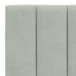 vidaXL Bett mit Matratze Hellgrau 140x200 cm Samt vidaXL Bett mit Matratze Hellgrau 140x200 cm Samt