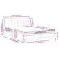 vidaXL Bett mit Matratze Hellgrau 140x200 cm Samt vidaXL Bett mit Matratze Hellgrau 140x200 cm Samt