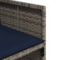 vidaXL 11-tlg. Garten-Essgruppe mit Kissen Grau Poly Rattan vidaXL 11-tlg. Garten-Essgruppe mit Kissen Grau Poly Rattan