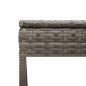vidaXL Sonnenliegen 2 Stk. mit Tisch Grau Poly Rattan vidaXL Sonnenliegen 2 Stk. mit Tisch Grau Poly Rattan