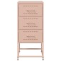 vidaXL Nachttisch Rosa 36x39x78 cm Stahl vidaXL Nachttisch Rosa 36x39x78 cm Stahl