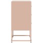 vidaXL Nachttisch Rosa 36x39x78 cm Stahl vidaXL Nachttisch Rosa 36x39x78 cm Stahl