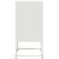 vidaXL Nachttische 2 Stk. Weiß 36x39x78 cm Stahl vidaXL Nachttische 2 Stk. Weiß 36x39x78 cm Stahl