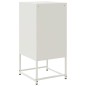 vidaXL Nachttische 2 Stk. Weiß 36x39x78 cm Stahl vidaXL Nachttische 2 Stk. Weiß 36x39x78 cm Stahl