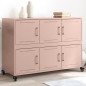 vidaXL Sideboard Rosa 100,5x39x72 cm Stahl vidaXL Sideboard Rosa 100,5x39x72 cm Stahl