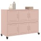 vidaXL Sideboard Rosa 100,5x39x72 cm Stahl vidaXL Sideboard Rosa 100,5x39x72 cm Stahl