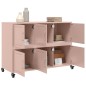 vidaXL Sideboard Rosa 100,5x39x72 cm Stahl vidaXL Sideboard Rosa 100,5x39x72 cm Stahl