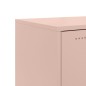 vidaXL Sideboard Rosa 100,5x39x72 cm Stahl vidaXL Sideboard Rosa 100,5x39x72 cm Stahl