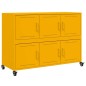 vidaXL Sideboard Senfgelb 100,5x39x72 cm Stahl vidaXL Sideboard Senfgelb 100,5x39x72 cm Stahl