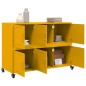 vidaXL Sideboard Senfgelb 100,5x39x72 cm Stahl vidaXL Sideboard Senfgelb 100,5x39x72 cm Stahl