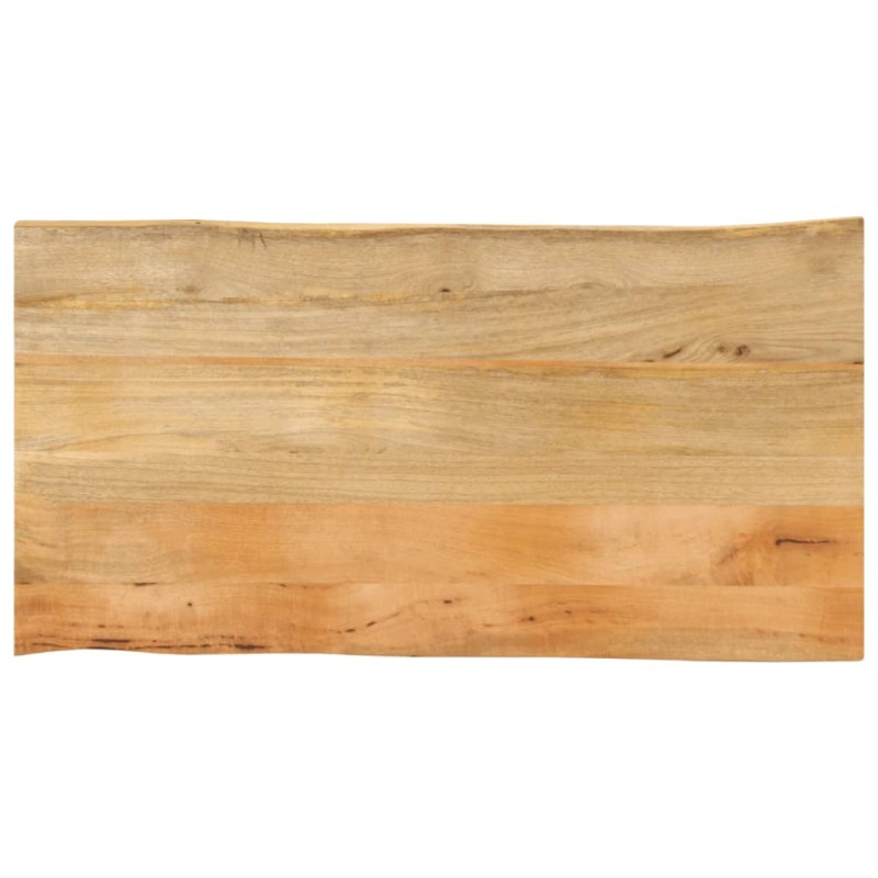 vidaXL Tischplatte mit Baumkante 110x60x2,5 cm Massivholz Mango vidaXL Tischplatte mit Baumkante 110x60x2,5 cm Massivholz Mango