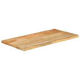 vidaXL Tischplatte mit Baumkante 110x60x2,5 cm Massivholz Mango
